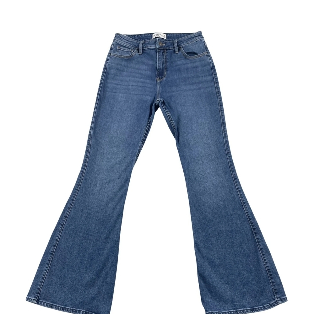 Abercrombie & Fitch Classic Blue Wide Leg Jeans